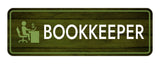 Standard Plus Bookkeeper Door or Wall Sign | Office & Library Signage