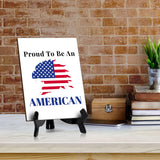 Patriotic Home & Office Decor Table Sign with Acrylic Stand (6x8“)