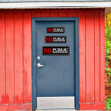 Standard Plus No Public Restroom Wall or Door Sign | Office Public Signage