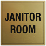 Signs ByLITA Square Janitor Room Sign - Easy Installation | Durable Material