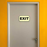 Notched Standard Exit Wall or Door Sign | Warning/Safety/Precaution