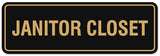 Signs ByLITA Standard Janitor Closet Sign - Easy Installation | Durable Wall or Door