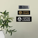 Basic Coffee Lounge Wall or Door Sign