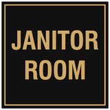 Signs ByLITA Square Janitor Room Sign - Easy Installation | Durable Material