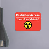 Classic Framed Plus Restricted Access - Hazardous Material Door or Wall Sign | Safety and Maintenance