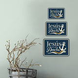 Classic Framed Plus Jesús es mi Ancla — Jesus Is My Anchor Door or Wall Sign | Spanish - Inspirational & Scripture Signs