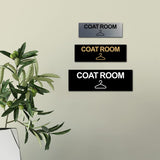 Basic Coat Room Wall or Door Sign