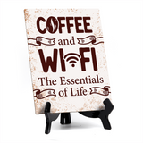 Coffee Lover's Table Sign with Acrylic Stand (6x8“) | Coffee Lovers | Office & Home Table Signs