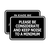 Signs ByLITA Classic Framed, Please Be Considerate and Keep Noise to a Minimum Wall or Door Sign (Multipacks)