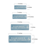 Standard Plus Please Knock Before Entering Wall or Door Sign | Privacy Signage