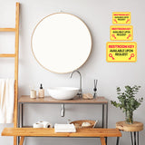 Classic Framed Plus Restroom Key Available Upon Request Door or Wall Sign | Public Bathroom Signage