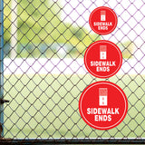 Circle Plus Sidewalk Ends Wall or Door Sign | Easy Installation | Business & Studio Signage