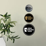 Circle Wear Welding Mask Wall or Door Sign