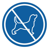 Signs ByLITA Circle No Dogs Graphic Door or Wall Sign | Easy Installation | Durable Construction | Promote Health And Safety | Caution Warning Sign for Home, Business and Office Spaces