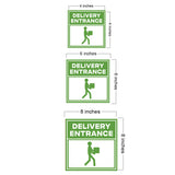 Square Plus Delivery Entrance Wall or Door Sign | Health & Safety Warehouse Business Signage