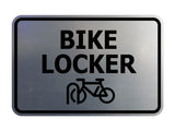 Signs ByLITA Classic Framed Bike Locker Wall or Door Sign