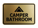 Signs ByLITA Classic Framed Camper Bathroom Wall or Door Sign