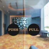 2" Round Push Pull Door Signs (Multipacks)