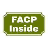 Notched Standard FACP Inside Wall or Door Sign | Facilities and Rooms Sign