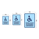 Portrait Round Plus Wheelchair Accessible Entrance Wall or Door Sign | General Kitchen and Food-related