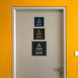Signs ByLITA Square Garbage Chute Door or Wall Sign | Spanish Bilingual Business And Office Signs