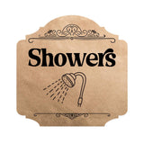 Heritage Plus Showers Wall or Door Sign | Gym Decor