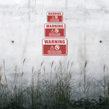 Classic Framed Plus Warning Drowning Hazard Keep Your Children Away From Water Wall or Door Sign | Children Safety Signs