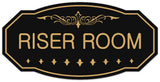 Signs ByLITA Victorian Riser Room Wall or Door Sign - Easy Installation | Durable Wall or Door