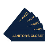 Basic Janitor's Closet Door/Wall Sign (Multipack)