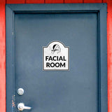 Facial Room' Headstone ? Wall/Door Restroom & Hygiene Sign