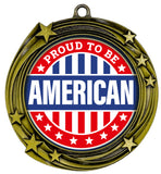 USA High Relief Metal Medals | Patriotic Awards and America Pride (3 Pack)