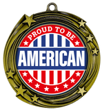 USA High Relief Metal Medals | Patriotic Awards and America Pride (3 Pack)