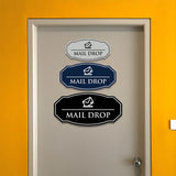 Signs ByLITA Victorian Mail Drop Durable ABS Plastic | Laser Engraved | Easy Installation | Elegant Design Wall or Door Sign