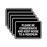 Signs ByLITA Classic Framed, Please Be Considerate and Keep Noise to a Minimum Wall or Door Sign (Multipacks)