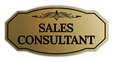 Signs ByLITA Victorian Sales Consultant Graphic Wall or Door Sign