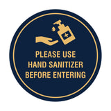 Circle Please Use Hand Sanitizer Before Entering Sign