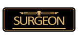 Signs ByLITA Standard Surgeon Tooth Graphic Medical Office Decor Wall or Door Sign