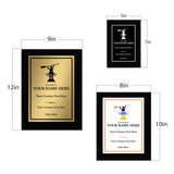 Canoeing Customizable Black Frame Wooden Award Plaque | Easel Mount Option | Achievement and Recognition Personalizable Plaques | Sports Award