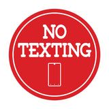 Signs ByLITA Circle No texting (Cellphone) Wall or Door Sign
