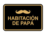 Signs ByLITA Classic Framed Habitación de papá Door or Wall Sign