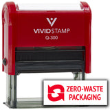 All Quality Zero-Waste Packaging Self-Inking Rubber Stamp