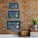 Classic Framed Plus Jesús es mi Ancla — Jesus Is My Anchor Door or Wall Sign | Spanish - Inspirational & Scripture Signs