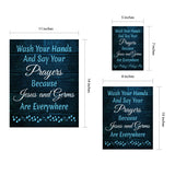 Designs ByLITA Wash Your Hands And Say Your Prayers Because Jesus And Germs Are Everywhere, Wall Print (Framed) | Home Decor