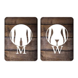 Portrait Round Plus - Fun Rude Restroom Wall or Door Sign | Fun Restroom Sign