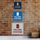 Signs ByLITA Square Filling Station Wall or Door Sign