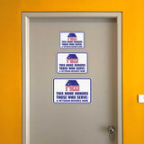Classic Framed Plus This Home Honors Those Who Serve: A Veteran Resides Here Door or Wall Sign | 2nd Amendment Protection
