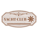 Victorian Plus Yacht Club – Where Elegance Meets the Sea Wall or Door Sign | Marina or Harbor Sign