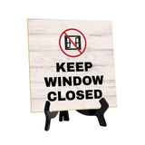 General Office Notices & Business Table Signs | 5"x 5" Square Table Signs With Acrylic Easels