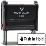 Vivid Stamp Task in Hold Self-Inking Rubber Stamps Teachers And Schools | Motivational Stamps For Children | Re-inkable Ink Pad