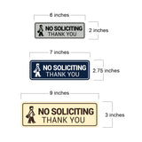 Standard NO Soliciting Thank You (Salesman) Wall or Door Sign